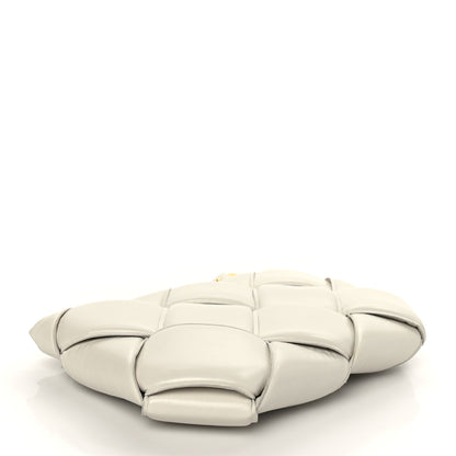 Bottega Veneta Paper Calfskin Maxi Intrecciato Padded Pouch Clutch Plaster 4 of 10