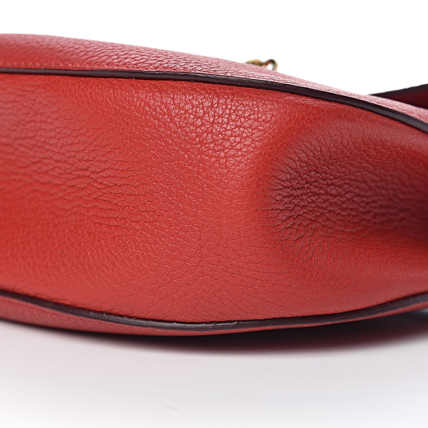 Chloe Grained Lambskin Drew Shoulder Bag Plaid Red 12 of 13
