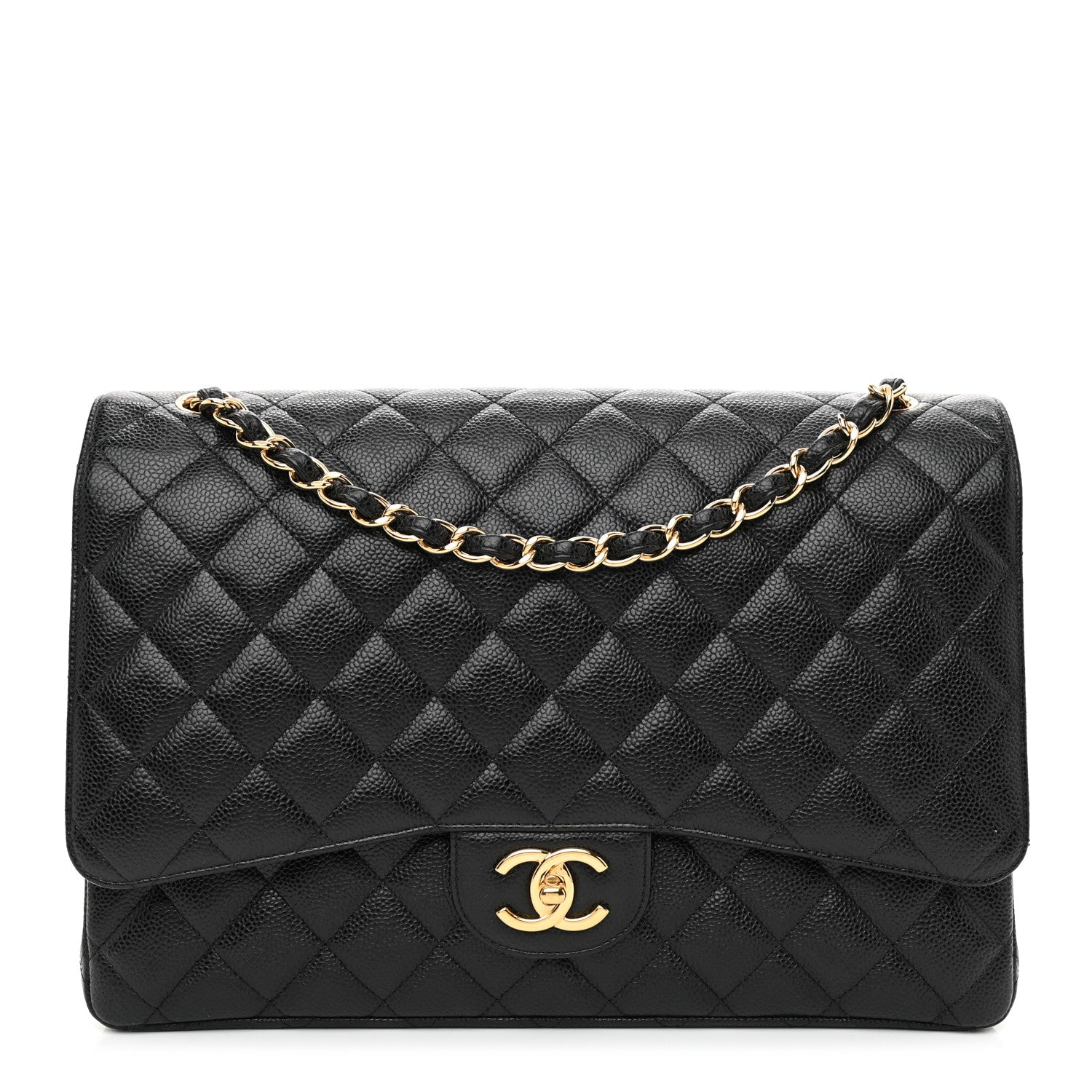 Chanel Caviar Quilted Maxi Double Flap Black 1 of 11