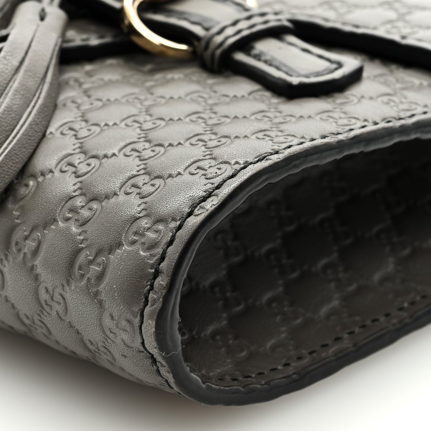 Soft Microguccissima Mini Emily Chain Shoulder Bag Loess