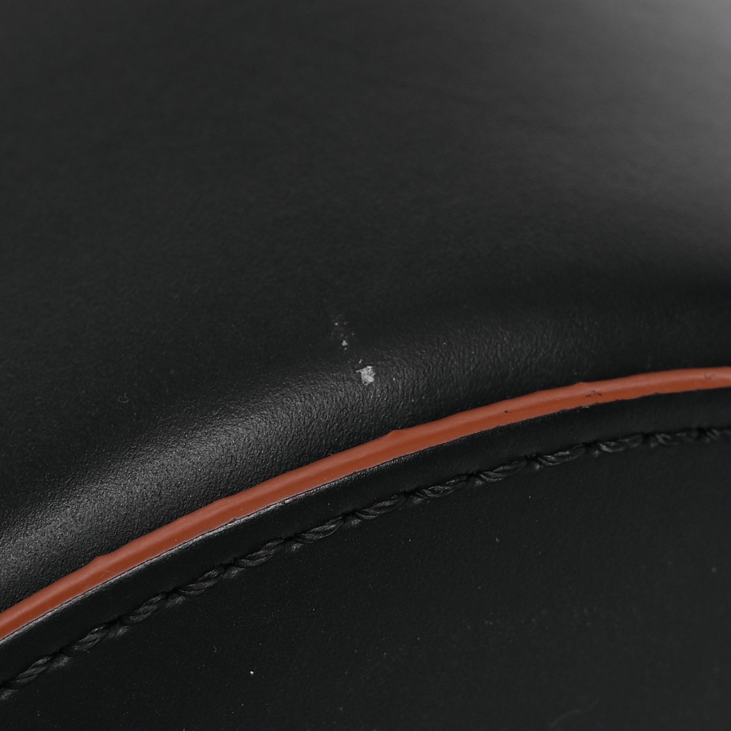 Calfskin Medium Balloon Bucket Bag Black Tan