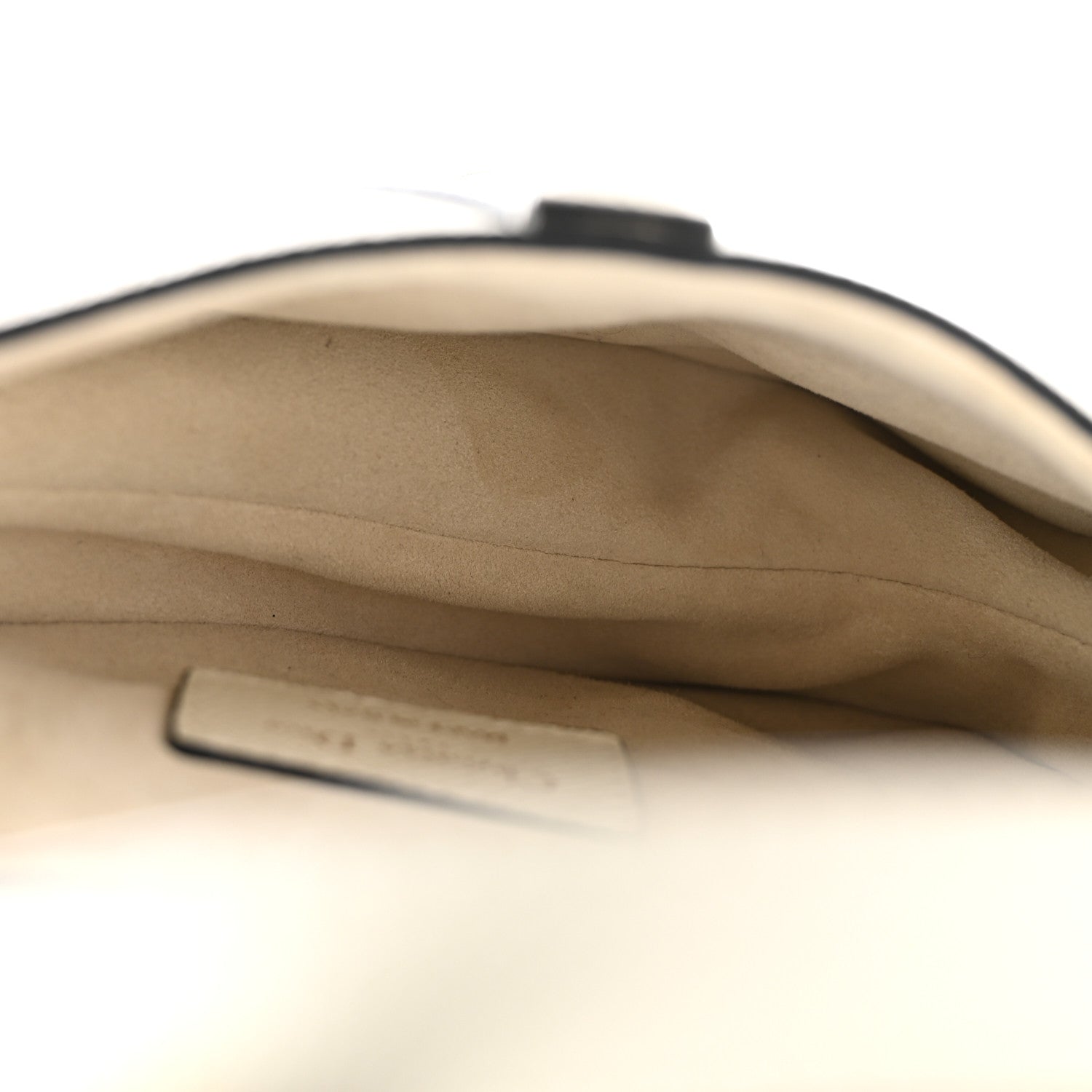 Christian Dior Grained Calfskin Mini Saddle Bag With Strap White 5 of 11