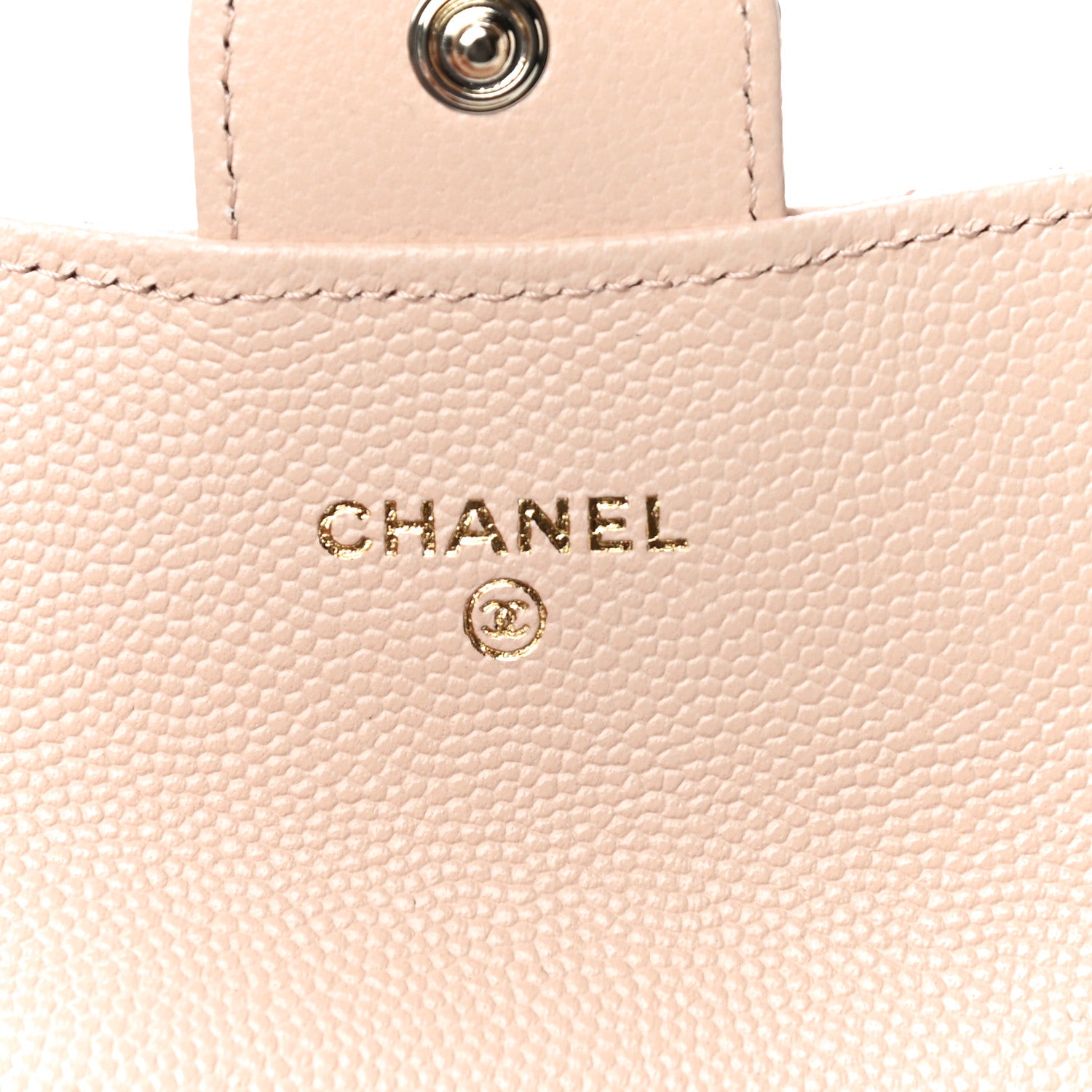 Chanel Caviar Quilted Flap Card Holder Wallet Beige 6 of 12