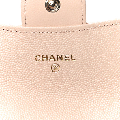 Chanel Caviar Quilted Flap Card Holder Wallet Beige 6 of 12