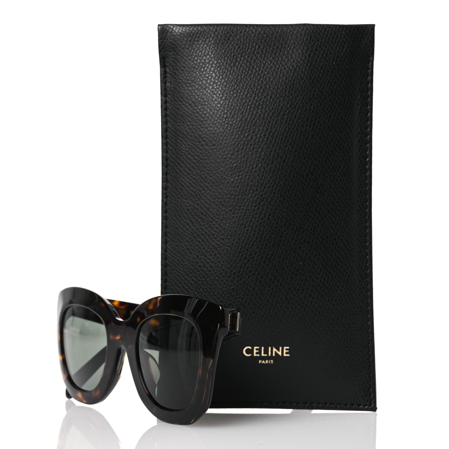 Celine Oversized Round Sunglasses CL4005FN Tortoise 8 of 8