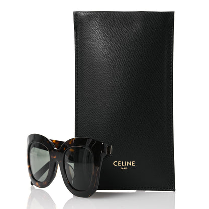 Celine Oversized Round Sunglasses CL4005FN Tortoise 8 of 8