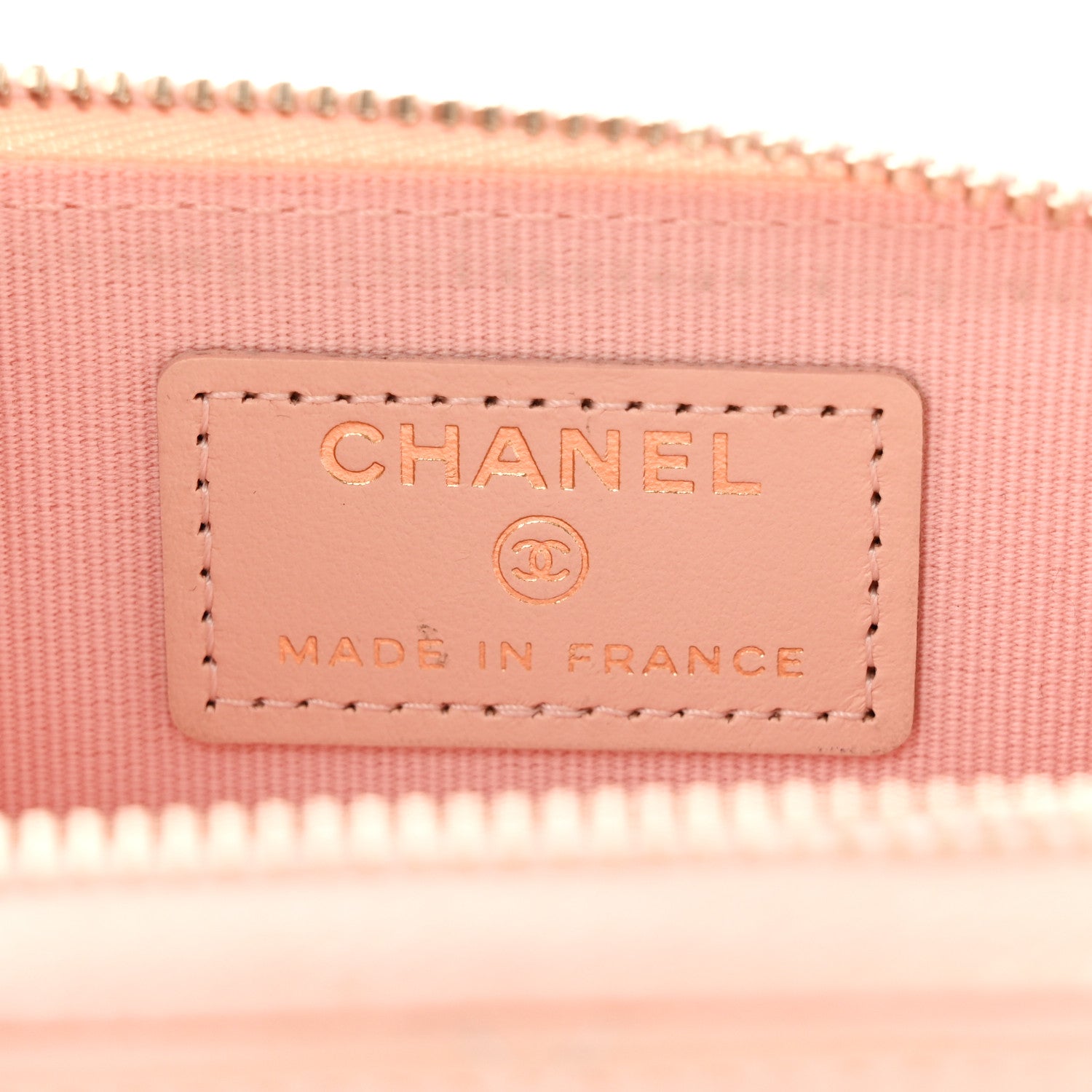 Chanel Caviar Quilted Zip Around Coin Purse Light Pink 6 of 10