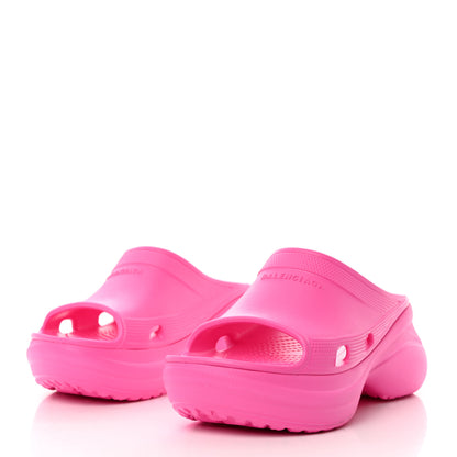 Balenciaga X CROCS Rubber Womens Pool Slides 38 Pink 3 of 10