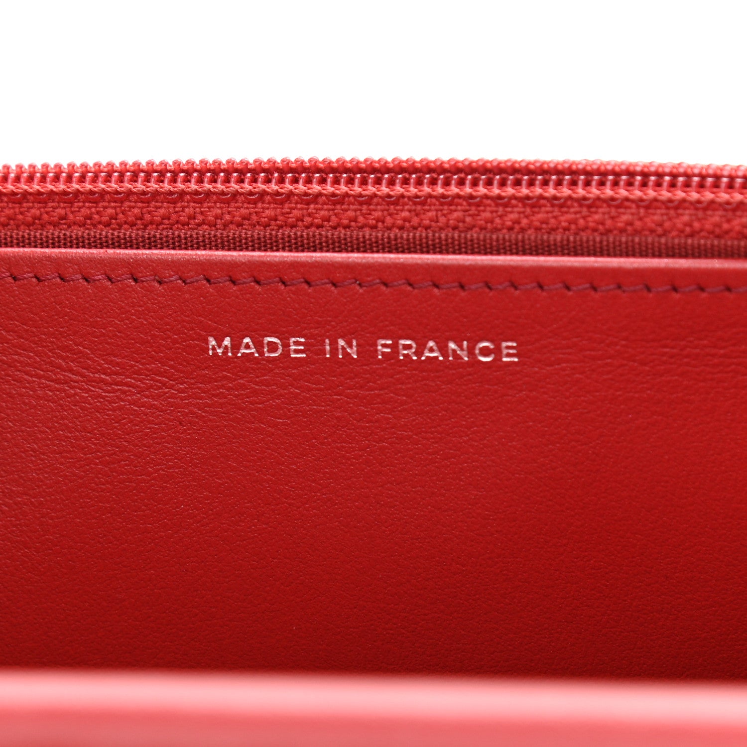 Chanel Caviar Quilted Boy Wallet On Chain WOC Red 7 of 13