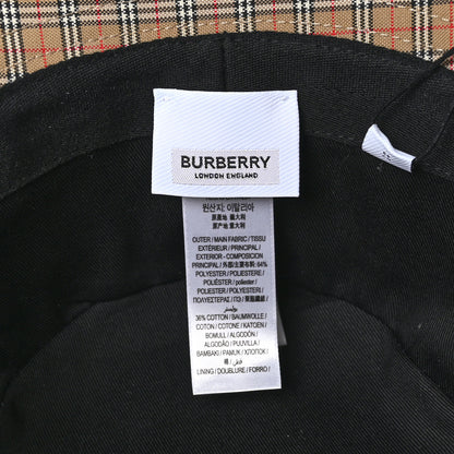 Burberry Technical Cotton Micro Check Bucket Hat M 7 of 7