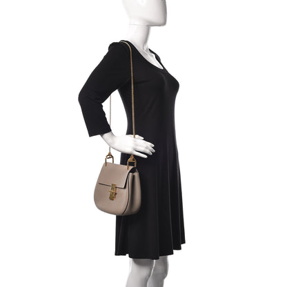 Chloe Grained Lambskin Drew Shoulder Bag Motty Grey 2 of 10