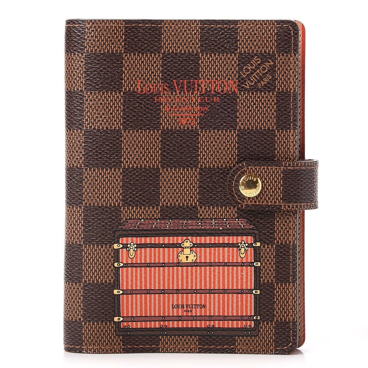 Damier Ebene Trunks and Bags Small Ring Agenda