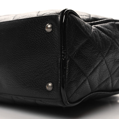 Chanel Caviar Patent Quilted Bowler Black 10 of 10