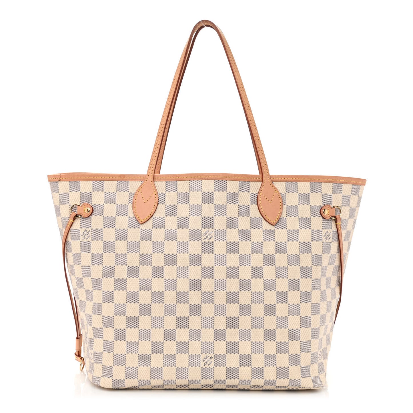 Damier Azur Neo Neverfull MM Rose Ballerine