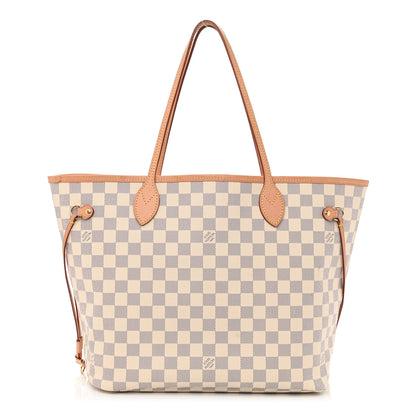 Louis Vuitton Damier Azur Neo Neverfull MM Rose Ballerine 3 of 11
