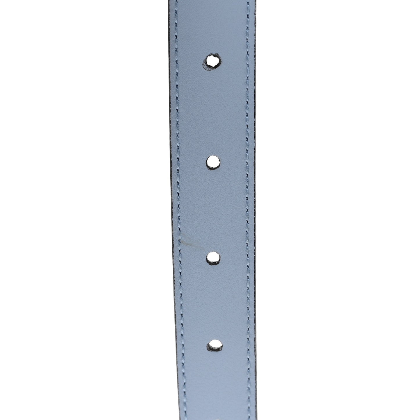 Moon Calfskin Palladium Double G 20mm Belt 90 36 Porcelain Light Blue