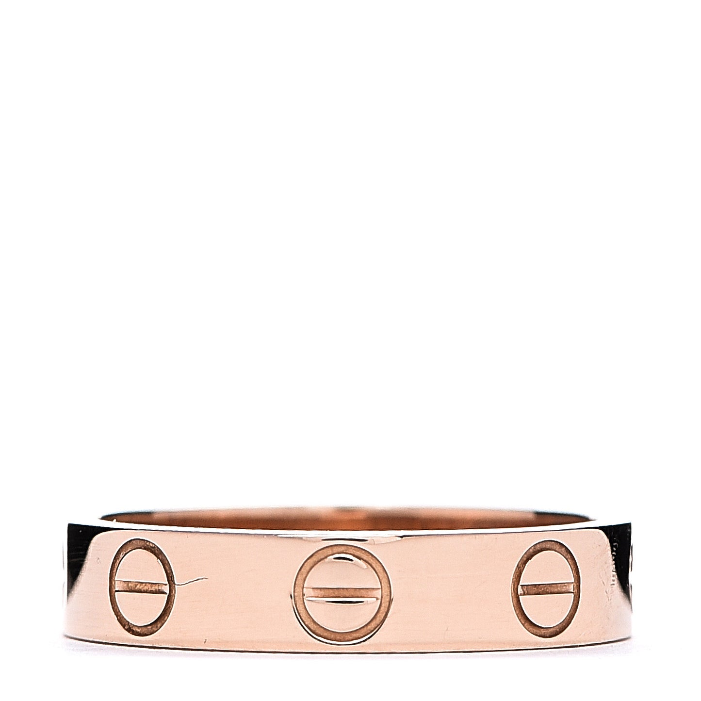 18K Pink Gold 3.5mm LOVE Wedding Band Ring 47 4