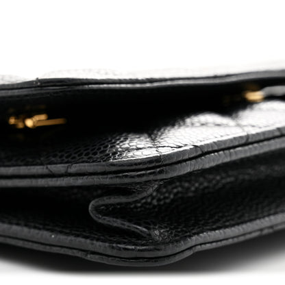 Chanel Caviar Quilted Wallet on Chain WOC Black 9 of 12