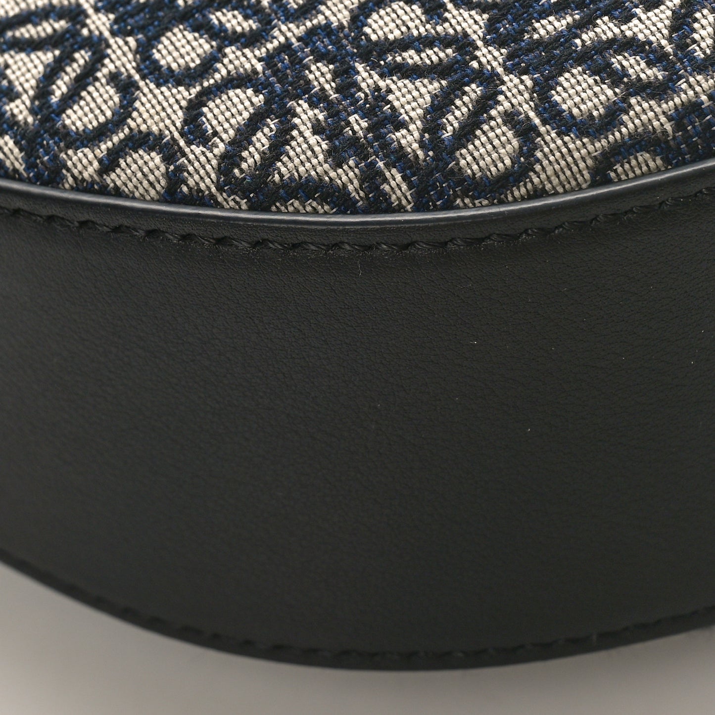 Jacquard Anagram Calfskin Small Luna Navy Black