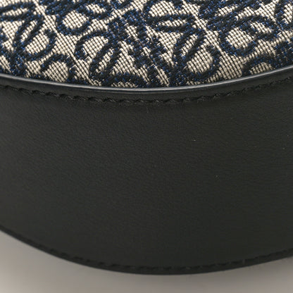 Loewe Jacquard Anagram Calfskin Small Luna Navy Black 7 of 8