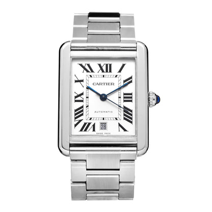 Cartier Stainless Steel 31mm Tank Solo Automatic Watch 1 of 9