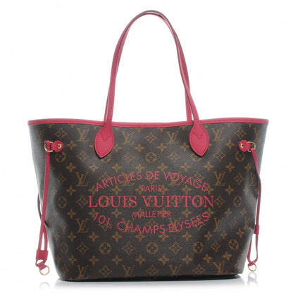 Louis Vuitton Monogram Articles de Voyage Ikat Neverfull MM Rose Indien 1 of 7