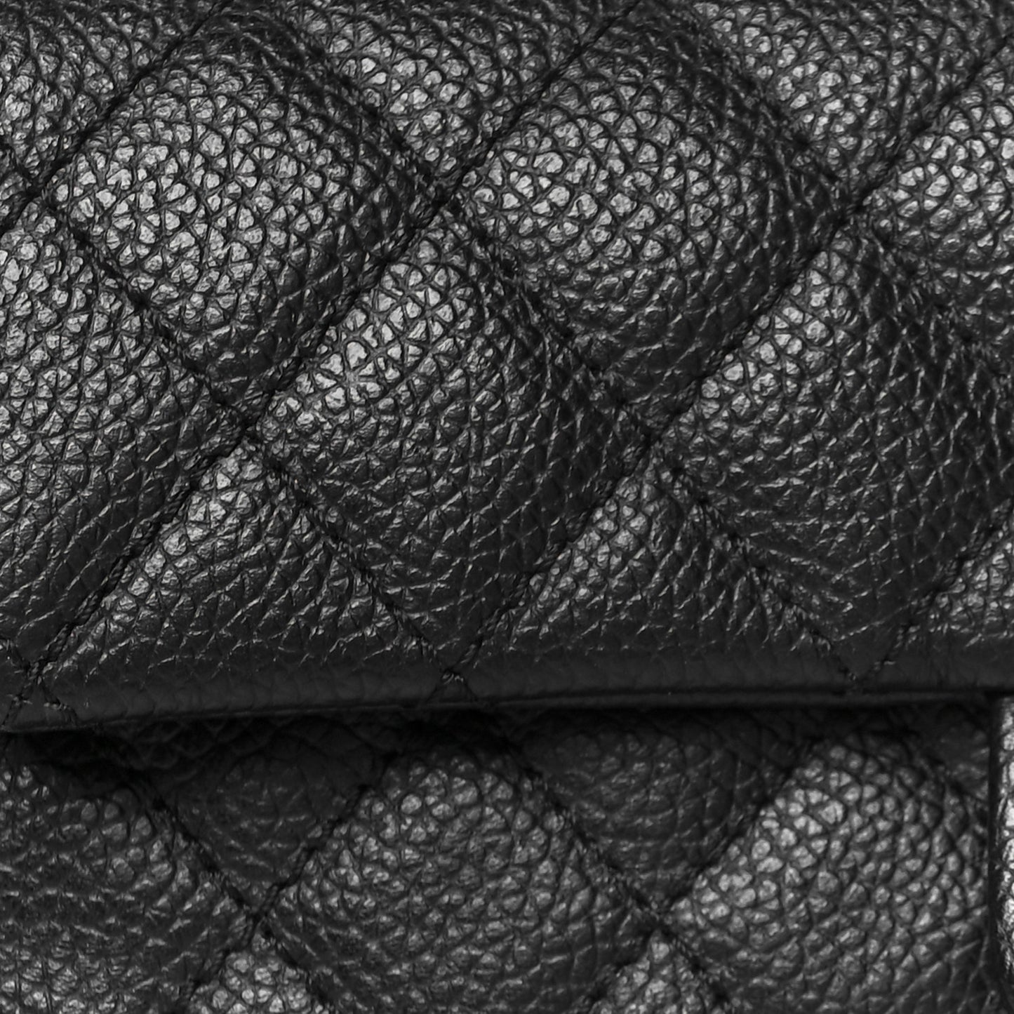 Grained Calfskin Quilted 2.55 Reissue Flap Belt Bag Clutch Black