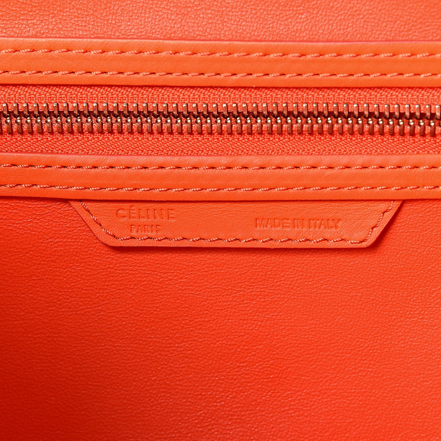 Smooth Calfskin Mini Luggage Orange