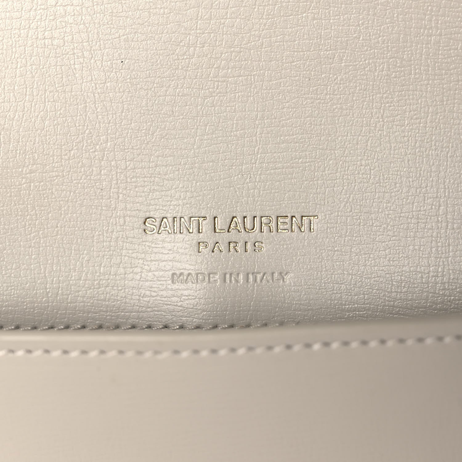 Saint Laurent Smooth Calfskin Monogram Phone Holder Crossbody Blanc Vintage 6 of 11