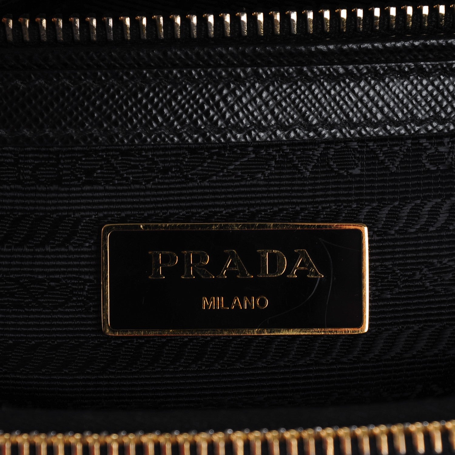 Prada Saffiano Mini Galleria Double Zip Tote Black 6 of 8