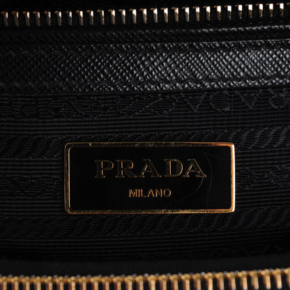 Prada Saffiano Mini Galleria Double Zip Tote Black 6 of 8
