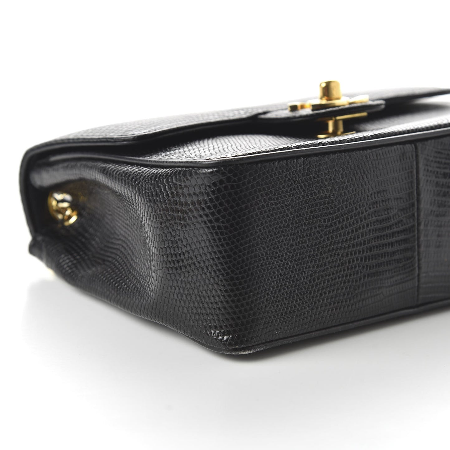 Lizard Mini Square Flap Black