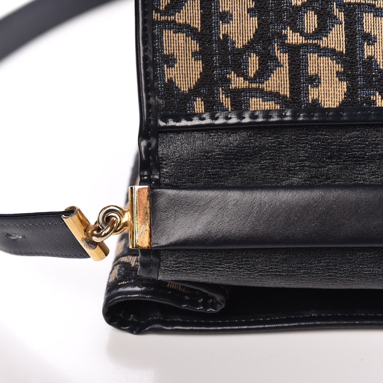 Christian Dior Monogram Flap Navy Blue 7 of 16