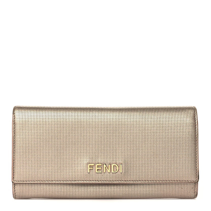 Fendi Vitello Birkin Logo Continental Wallet Rame 1 of 14