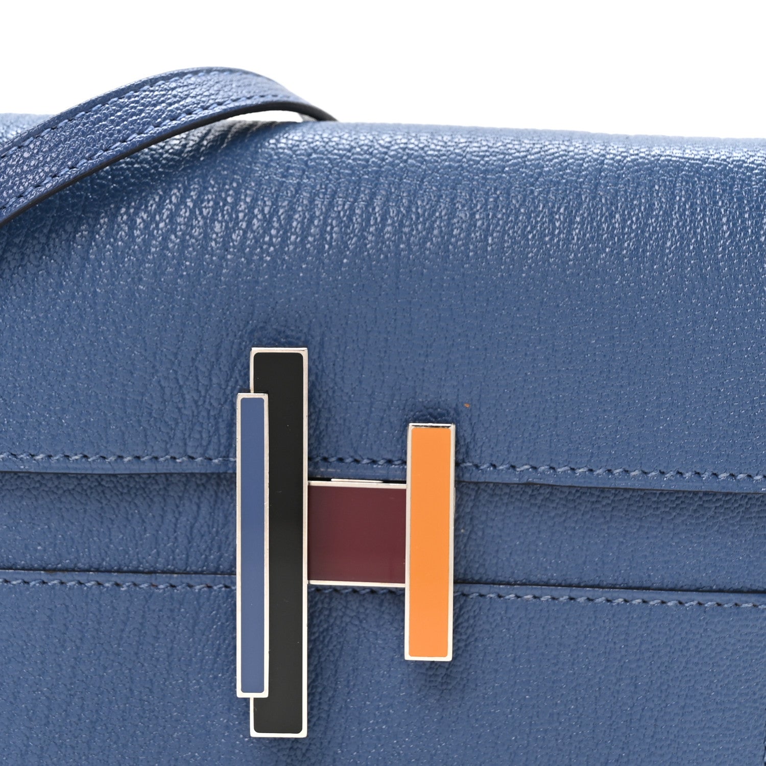 Hermes Chevre Mysore Mini Cinhetic Wallet Bleu Brighton 8 of 10