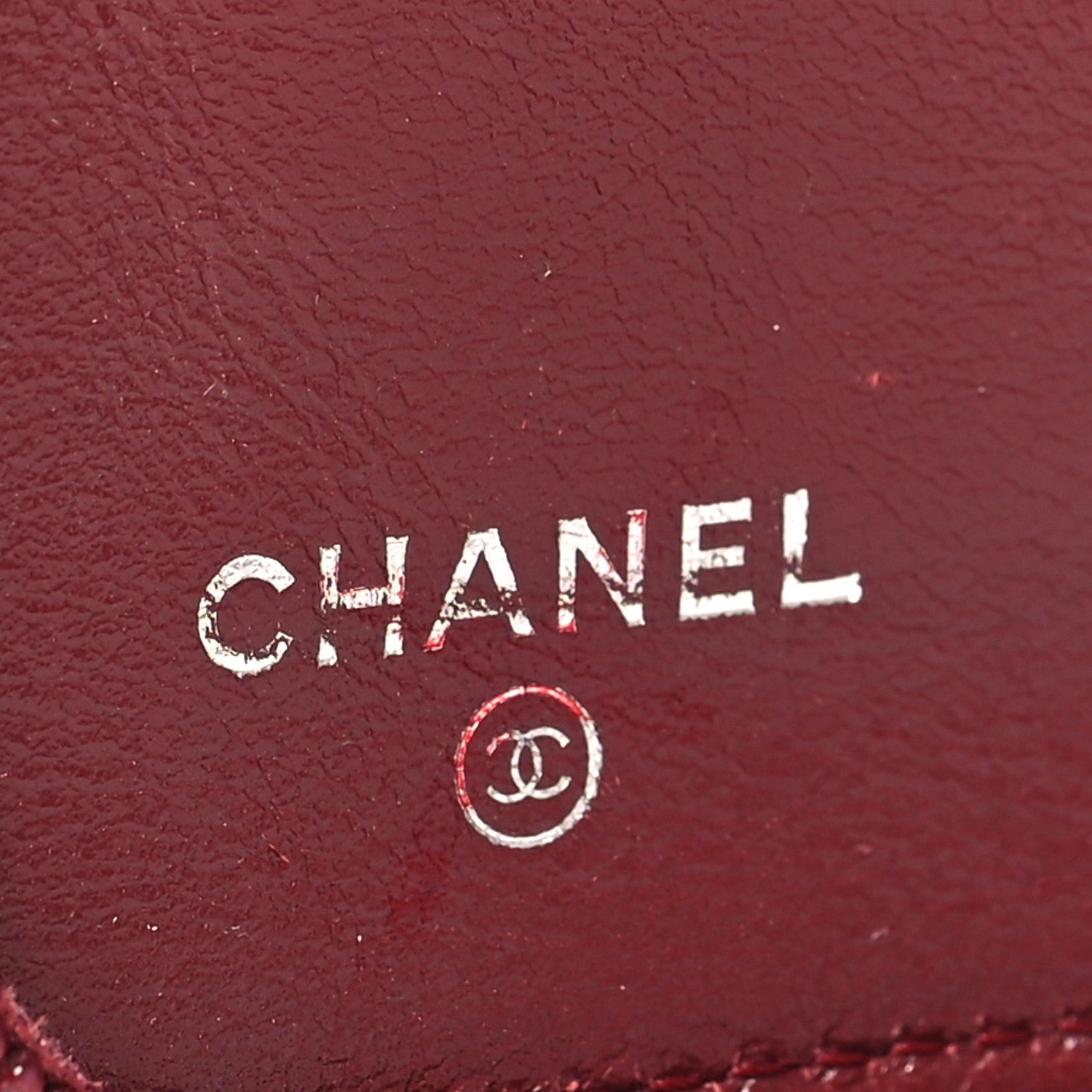 Chanel Caviar Timeless CC Yen Wallet Burgundy 6 of 10