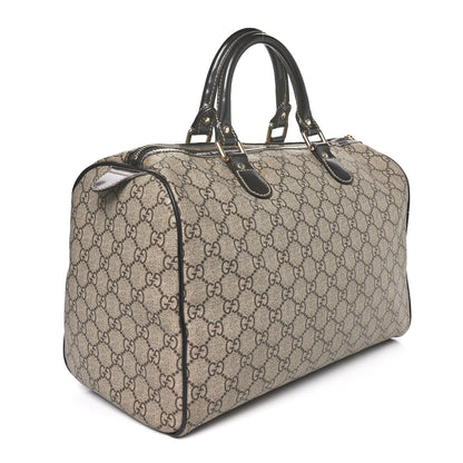 Gucci GG Plus Monogram Tattoo Heart Medium Joy Boston Dark Brown 2 of 13