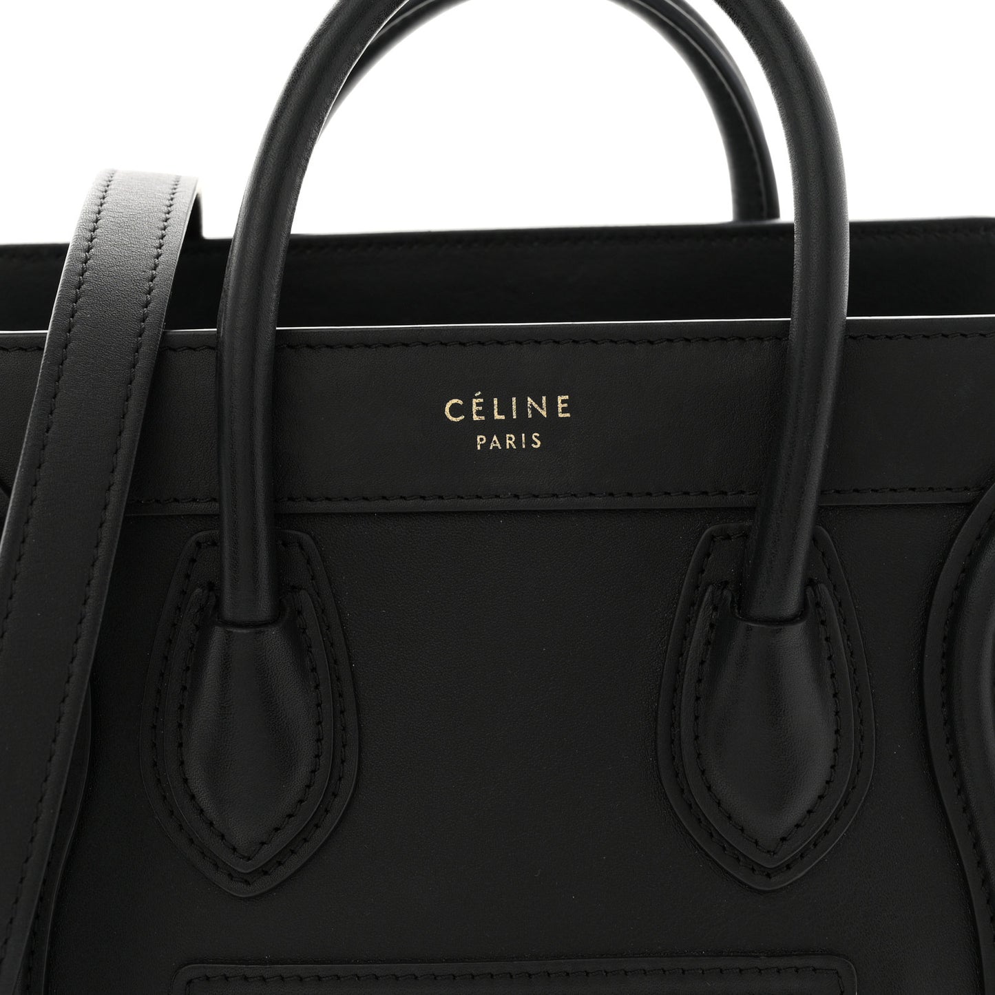Smooth Calfskin Nano Luggage Black
