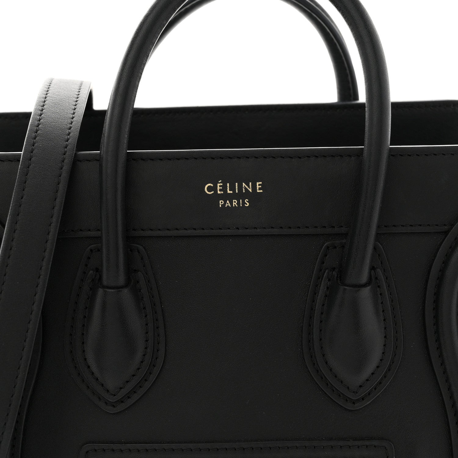 Celine Smooth Calfskin Nano Luggage Black 8 of 11