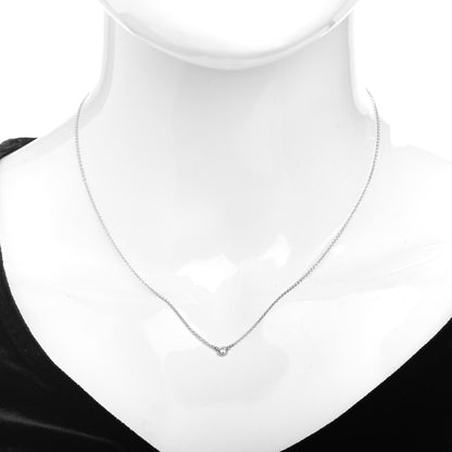 Tiffany Platinum Diamond .08ct Elsa Peretti Diamonds by the Yard Pendant Necklace 2 of 4