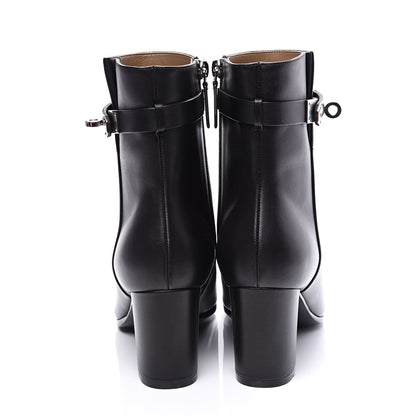 Hermes Calfskin Saint Germain Ankle Boots 37 Black 7 of 11