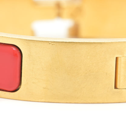 Hermes Enamel Narrow Clic Clac H Bracelet PM Red 7 of 7