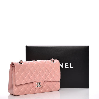 Chanel Lambskin Quilted Medium Double Flap Light Pink 14 of 14
