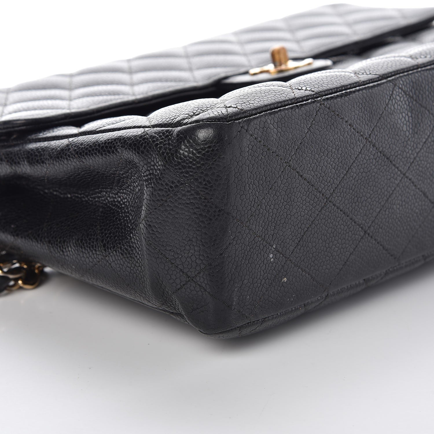 Chanel Caviar Quilted Jumbo Single Flap Black 11 of 20