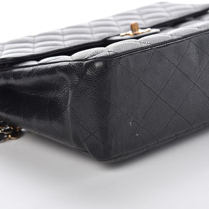 Chanel Caviar Quilted Jumbo Single Flap Black 11 of 20