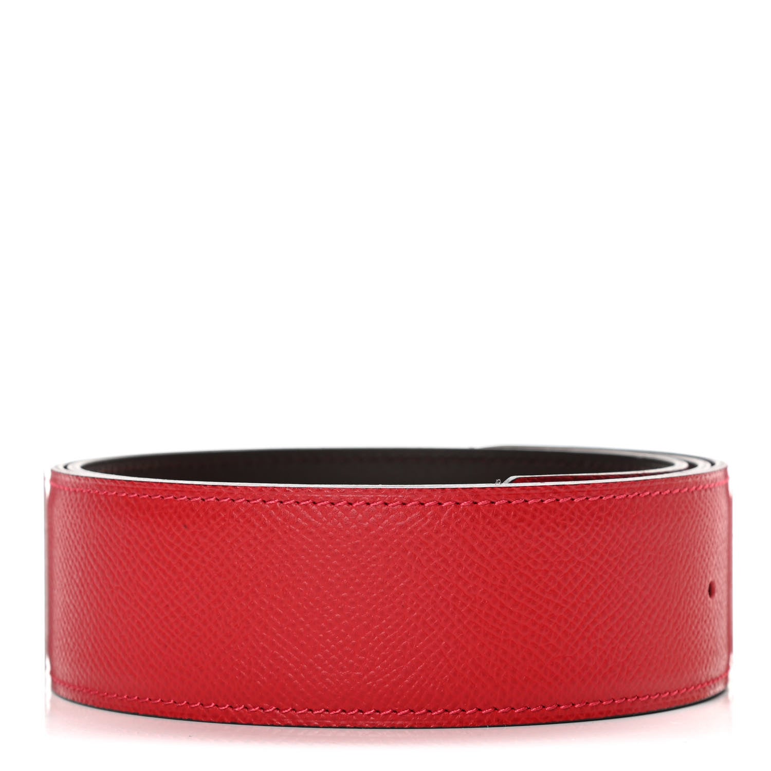 Hermes Epsom 42mm Belt Strap 80 Capucine Chocolate 1 of 5