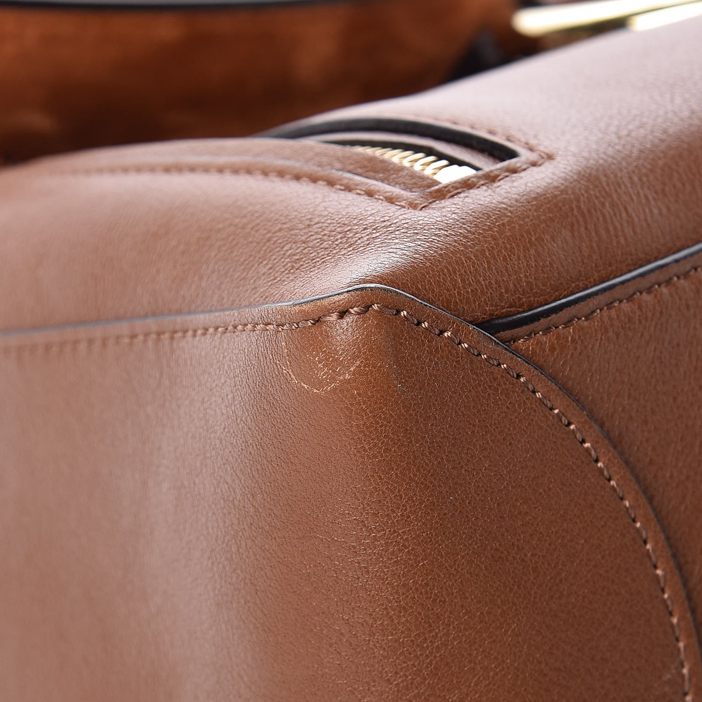 Calfskin Medium Faye Day Shoulder Bag Tan