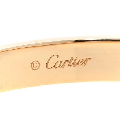 Cartier 18K Yellow Gold 4 Diamond LOVE Bracelet 17 3 of 5