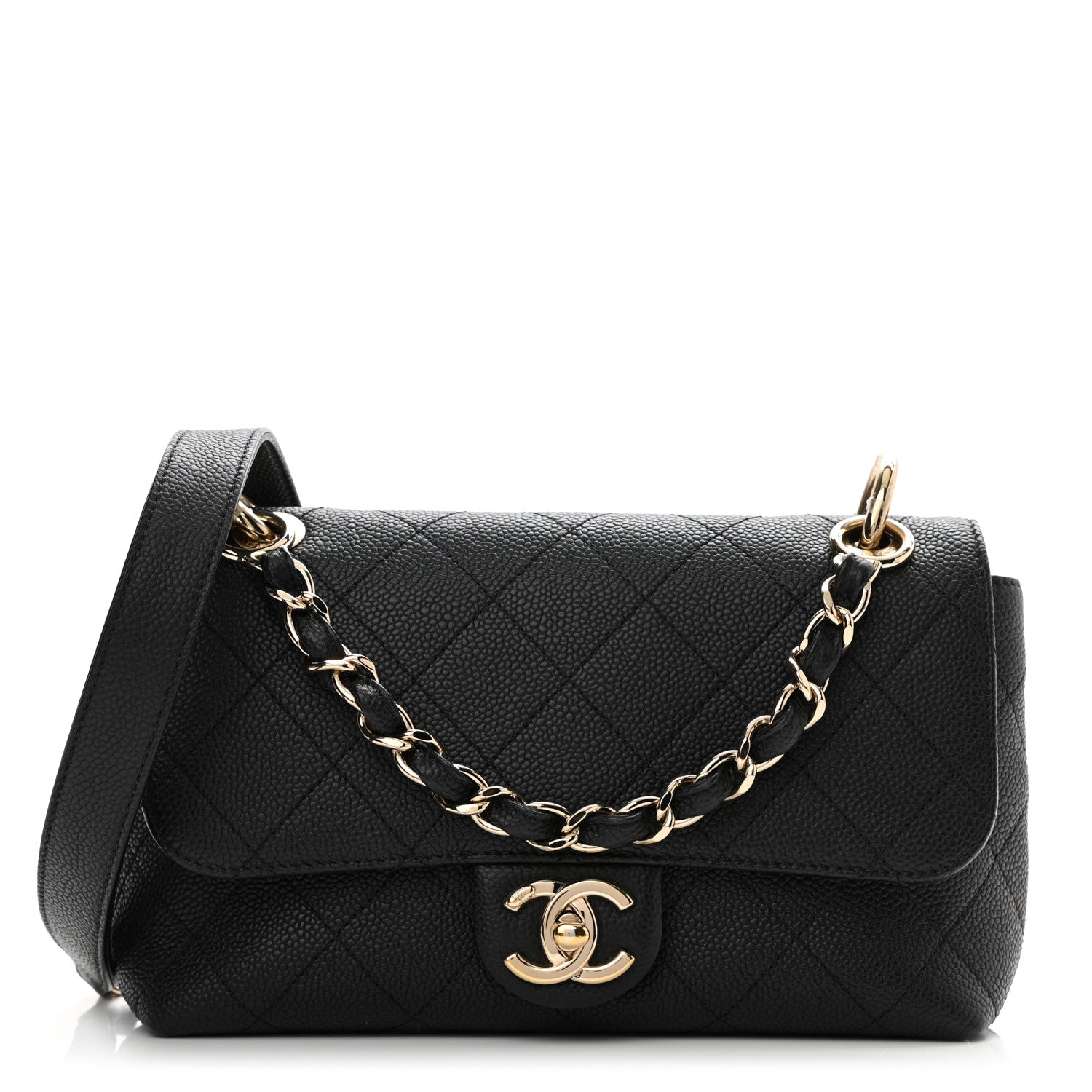 Chanel Caviar Quilted Small City Walk Flap Black 1 of 8