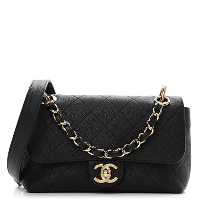 Chanel Caviar Quilted Small City Walk Flap Black 1 of 8